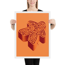 Load image into Gallery viewer, Meeple Maze Board Game Framed Poster